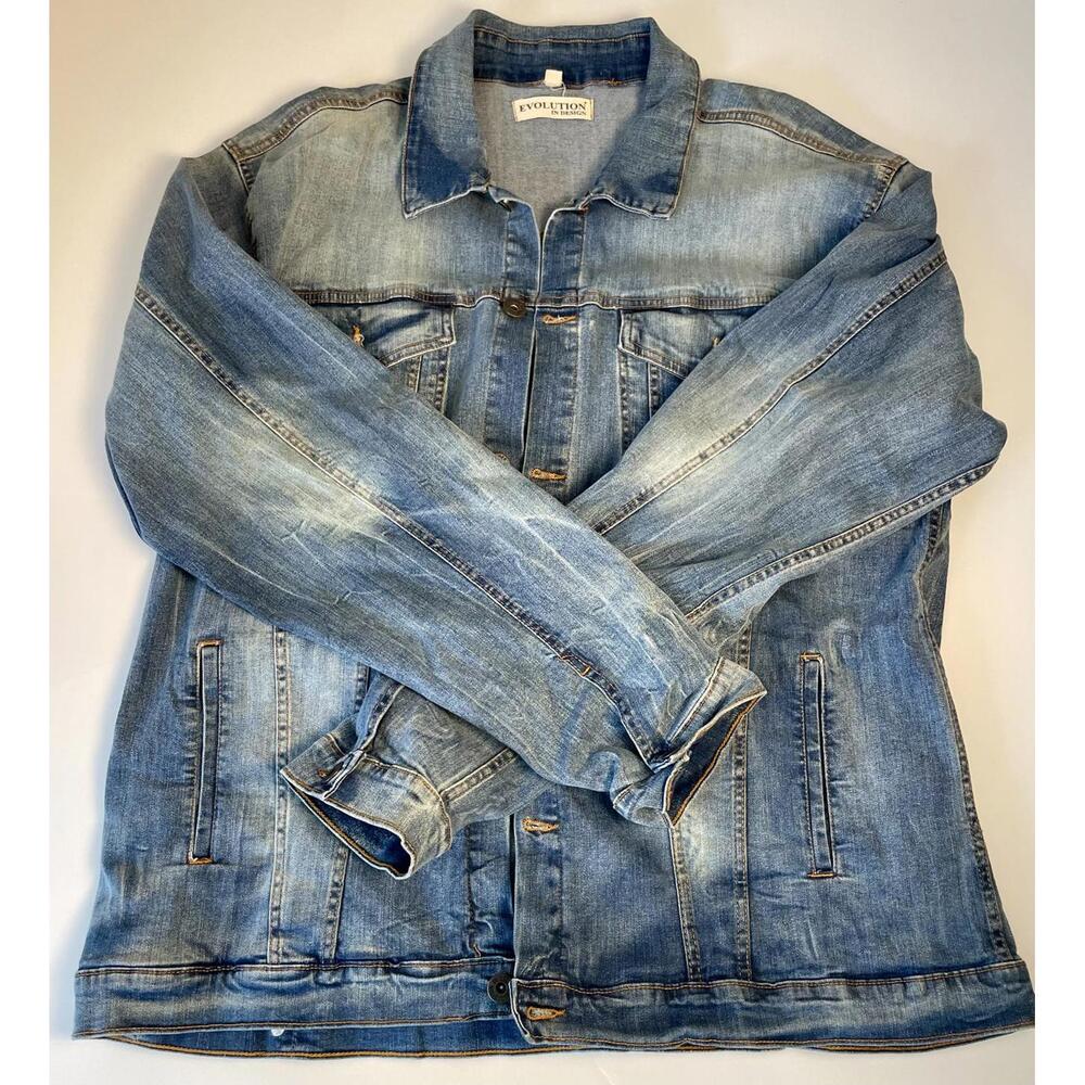 Evolution in Design Denim Jacket- Men 5XL